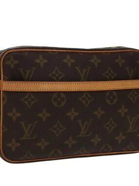 LOUIS VUITTON Monogram Compiegne 23 Clutch Bag M51847 LV Auth am7184